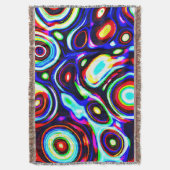 Levendig neon puls patroon deken (Voorkant Verticaal)