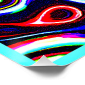 Levendig Neon Puls Patroon Perfect Poster (Hoek)