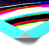 Levendig neon puls patroon poster (Hoek)