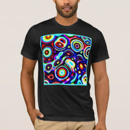 Levendig neon puls patroon t-shirt