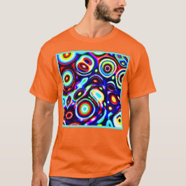 Levendig neon puls patroon t-shirt