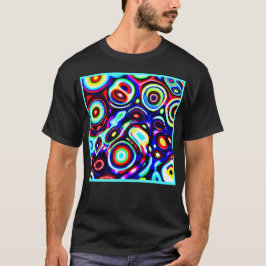 Levendig neon puls patroon t-shirt