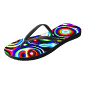 Levendig neon puls patroon teenslippers (Schuin)