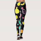 Levendig Neon vruchtbaar patroon Leggings (Achterkant)