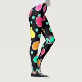 Levendig Neon vruchtbaar patroon Leggings (Rechts)