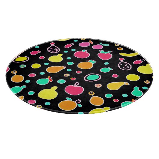 Levendig Neon vruchtbaar patroon Snijplank (Hoek)