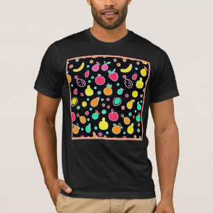 Levendig Neon Vruchtbaar Patroon T-shirt