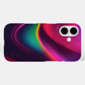 Levendig Neon Wave Abstract Kleurrijk Art Design Case-Mate iPhone Case (Achterkant (horizontaal))