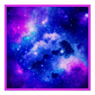 Levendig nevel exploratiepatroon perfect poster
