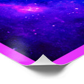 Levendig nevel exploratiepatroon perfect poster (Hoek)
