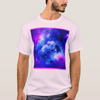 Levendig nevel exploratiepatroon t-shirt
