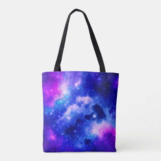 Levendig nevel exploratiepatroon tote bag (Achterkant)