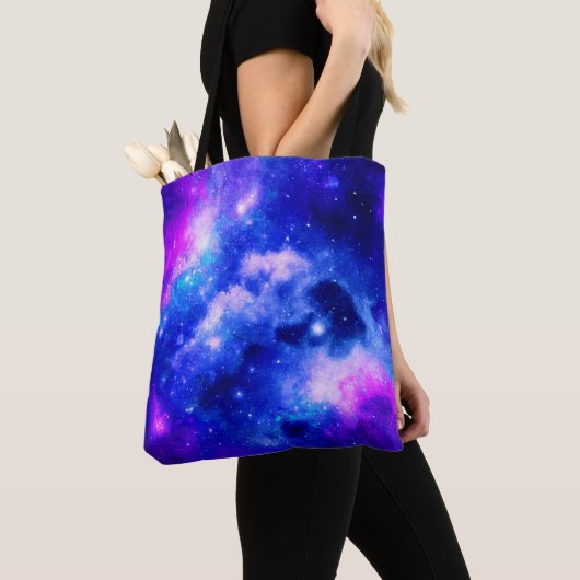 Levendig nevel exploratiepatroon tote bag (Dichtbij)