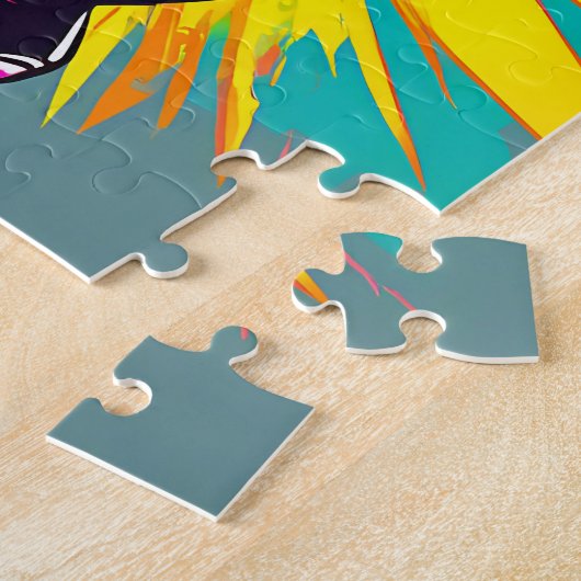 Levendig nijlpaard legpuzzel (Zijkant)