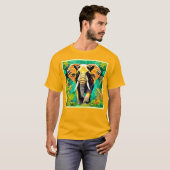 Levendig Oerwoud Elephant Scene Design T-shirt (Voorkant volledig)