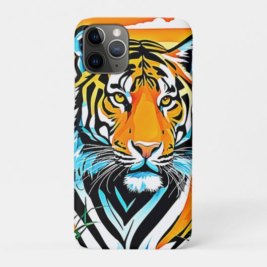 Levendig Oerwoud Tiger Art Design Case-Mate iPhone Case (Achterkant)