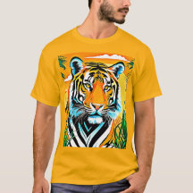 Levendig Oerwoud Tiger Art Design