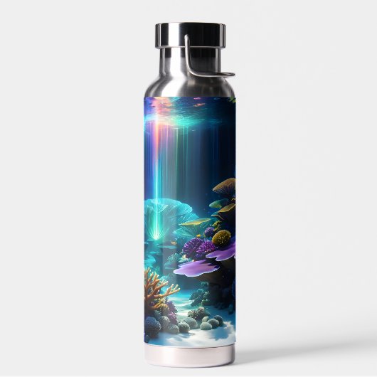 Levendig Onder het Zee Afbeeldingen Waterfles (Links)