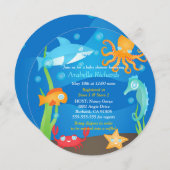 Levendig onder het Zee Babyschoenen Kaart (Voorkant / Achterkant)