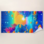 Levendig onderwaterparadijs gevonden strandlaken (Voorkant)