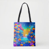 Levendig onderwaterparadijs gevonden tote bag (Voorkant)