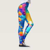 Levendig Onderwaterparadijs Ontdekt Leggings (Rechts)