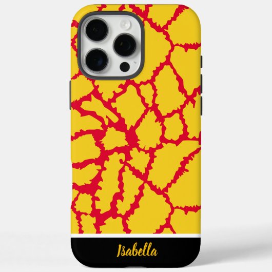Levendig ontwerp met rode en gele vormen Case-Mate iPhone case (Achterkant)