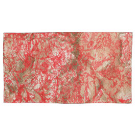 Levendig ontwerp van rode stof met ingewikkelde vl kussensloop