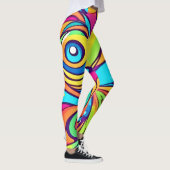Levendig ontwerp voor Abstracte ogen Leggings (Rechts)