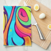 Levendig ontwerp voor Abstracte ogen Theedoek (Quarter Fold)