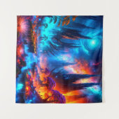 levendig onwerkelijk bos wandkleed (Voorkant (horizontaal))