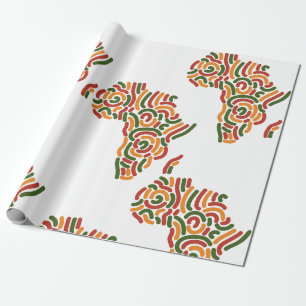 Levendig, op Afrika geïnspireerd inpakpapier