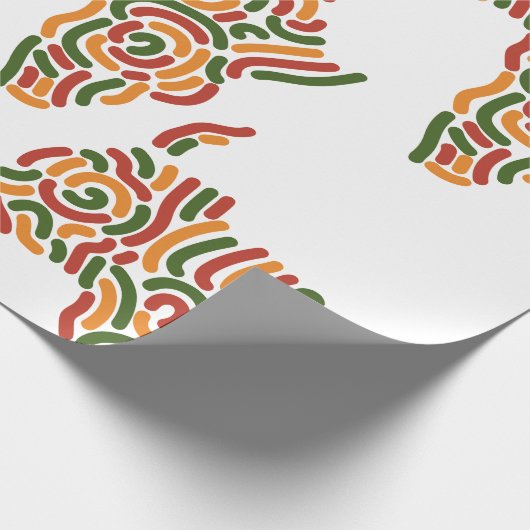 Levendig, op Afrika geïnspireerd inpakpapier (Hoek)