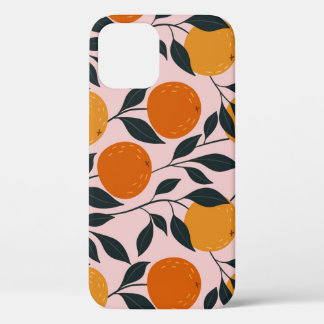 Levendig Oranje Citrus Naadloos Patroon Case-Mate iPhone Case