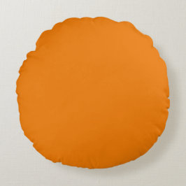 Levendig Oranje Effen Kleur Decoratie Rond Kussen