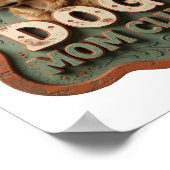 Levendig Oranje HOND MOEDER CLUB Poster (Hoek)