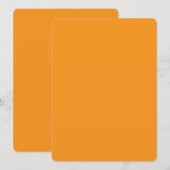 “Levendig Oranje Minimaal Kaart” Menu (Voorkant / Achterkant)