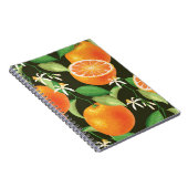 Levendig Oranje naadloos patroonontwerp Notitieboek (Rechterzijde)