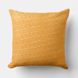 Levendig Oranje patroonontwerp Kussen