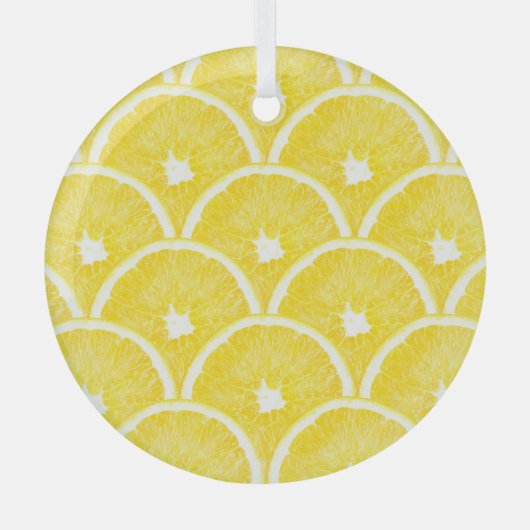 Levendig Oranje pulp achtergrondpatroon Glas Ornament (Voorkant)