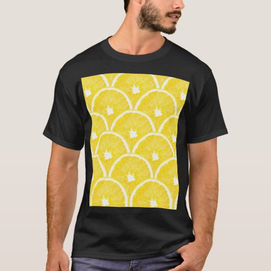 Levendig Oranje pulp achtergrondpatroon T-shirt (Voorkant)