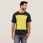 Levendig Oranje pulp achtergrondpatroon T-shirt (Voorkant volledig)