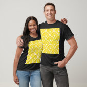 Levendig Oranje pulp achtergrondpatroon T-shirt (Unisex)
