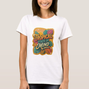 Levendig Oranje TROPISCHE GEESTESTOESTAND Draagbar T-shirt
