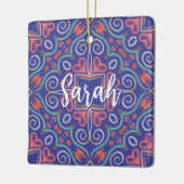 Levendig ornament met krullen (Links)