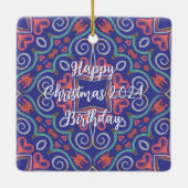 Levendig ornament met krullen (Achterkant)