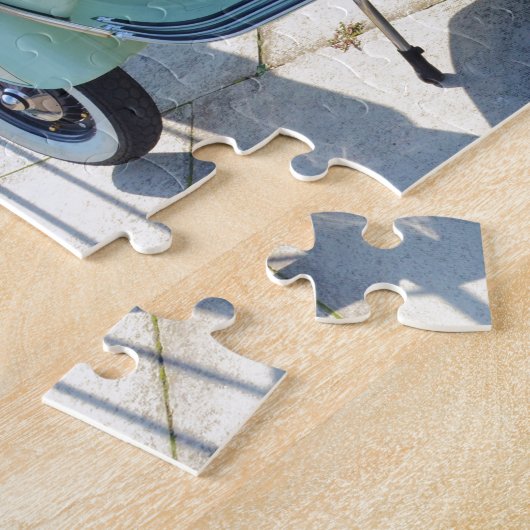 Levendig oude scooter legpuzzel (Zijkant)