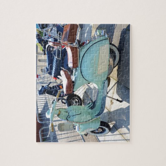 Levendig oude scooter legpuzzel (Verticaal)