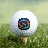 Levendig Ouroboros Dragon Art Symbool Golfballen (Insitu Shirt)