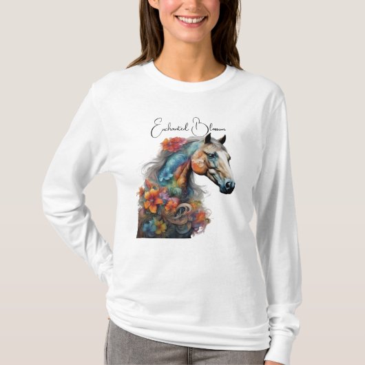 Levendig Paard van Fantasie T-shirt (Voorkant)